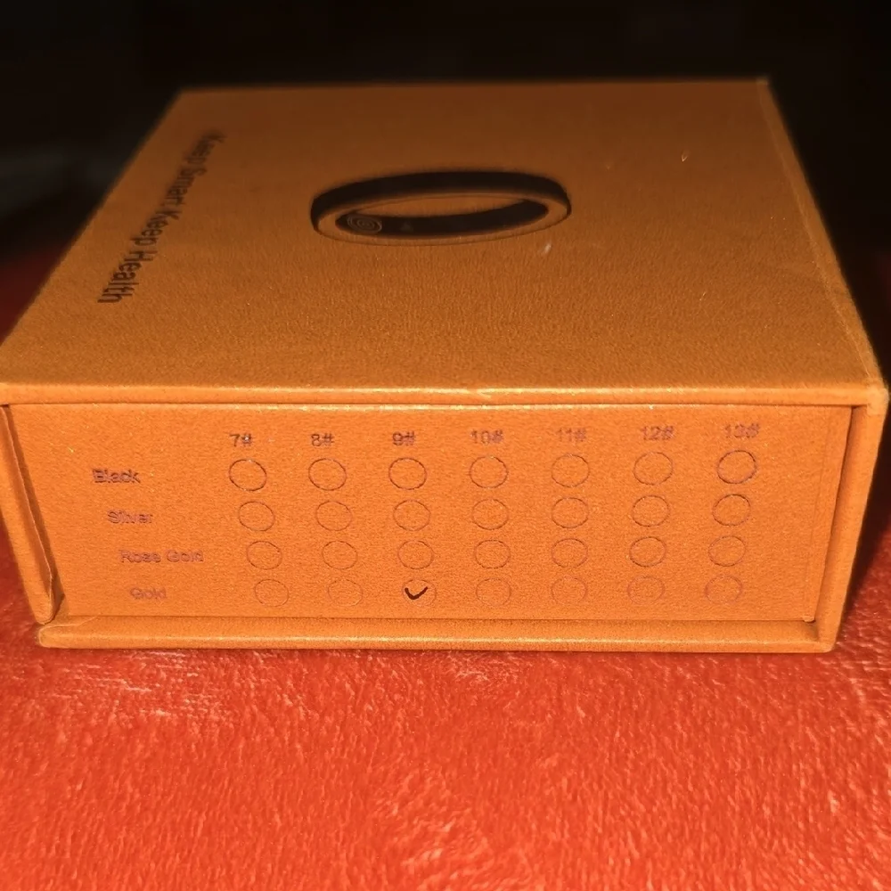 Smart Health Ring Gold Size 9